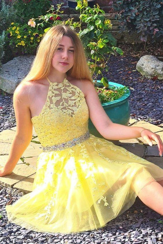 Princess Yellow Homecoming Dresses Lucia Dress CD23125