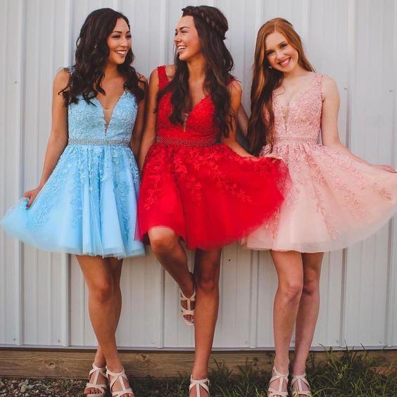 Homecoming Dresses Hortensia Straps Quinceanera Beading Dama Dress CD23478