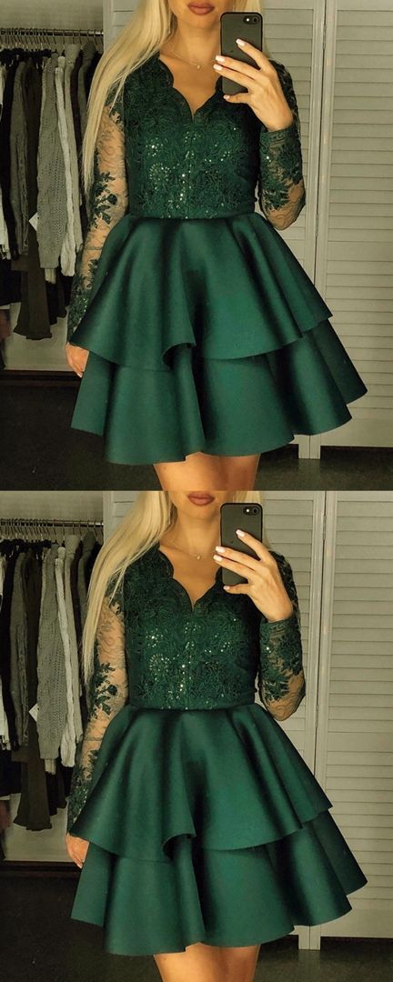 Short Green Nellie Homecoming Dresses CD24477