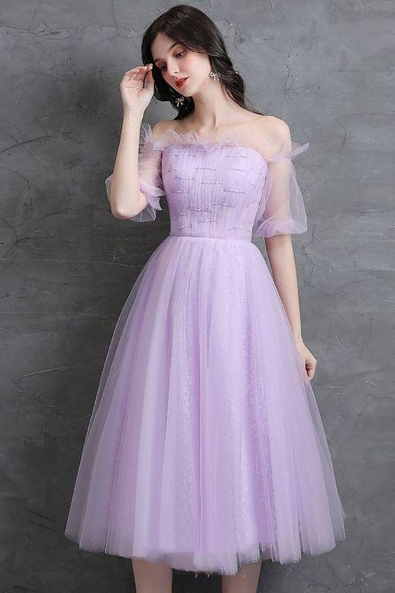 Vanessa Homecoming Dresses Lavender CD24515