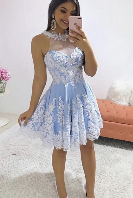 Lace Belinda Homecoming Dresses Halter 2024 CD2729