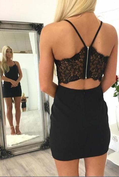 Little Black Dress Short Black Homecoming Dresses Braelyn CD2801