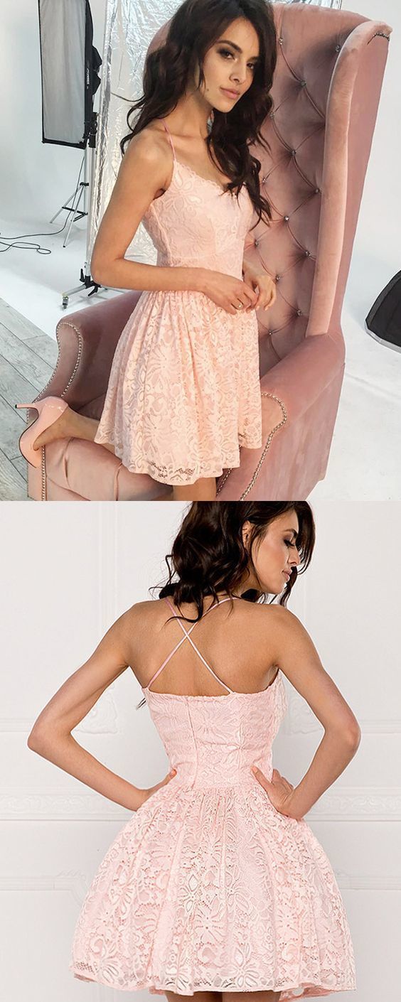 Charming Party Dress Lace Cocktail Homecoming Dresses Jamya Sexy Short Mini Dress CD4133