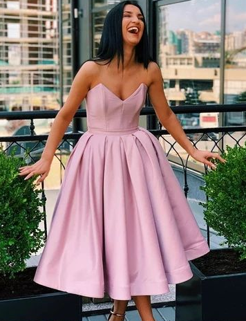 Sweetheart Eleanor Homecoming Dresses Neck Short CD4541