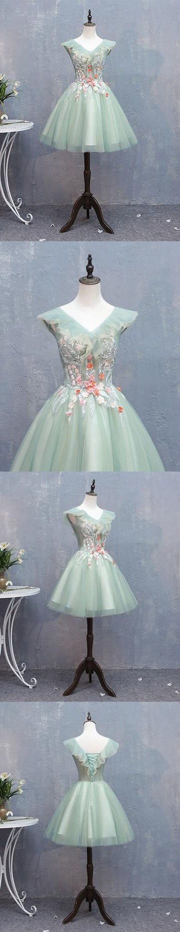 Cute Erin Homecoming Dresses Green CD4624