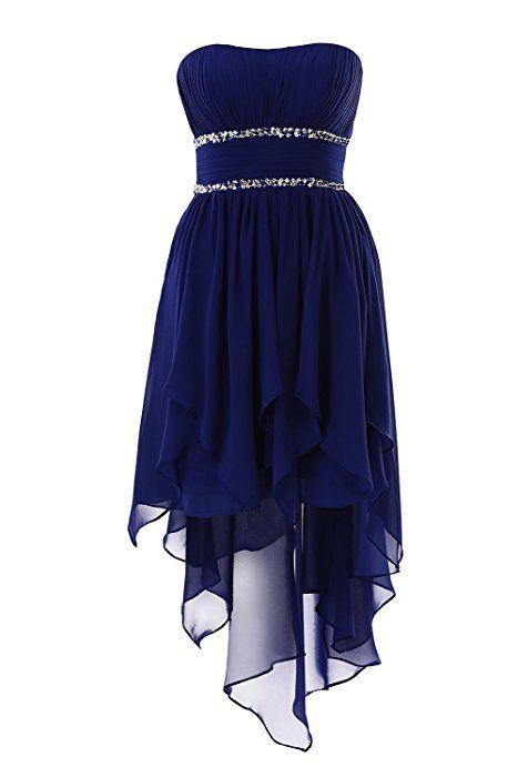 Navy Danika Homecoming Dresses Blue Strapless CD5634