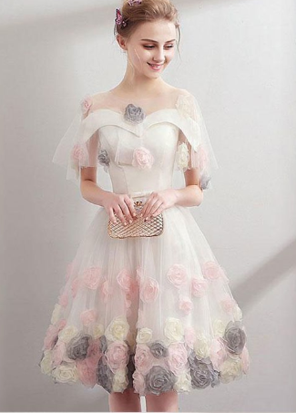 Jaidyn Homecoming Dresses Cute Sweetheart Tulle Short Tulle CD789