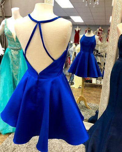 Short Marin Homecoming Dresses Royal Blue CD8799