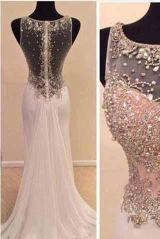 See through Mermaid Sexy Unique dresses for prom Beautiful Prom Dresses RS945