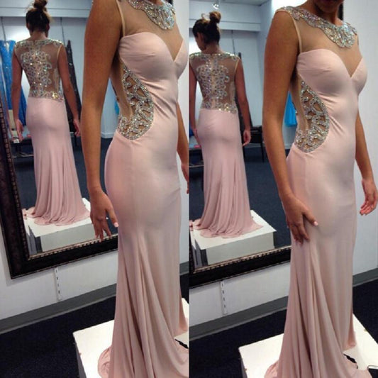 Sexy Prom Dress Chiffon Mermaid Evening Dress Long Evening Gown Prom Dresses RS389