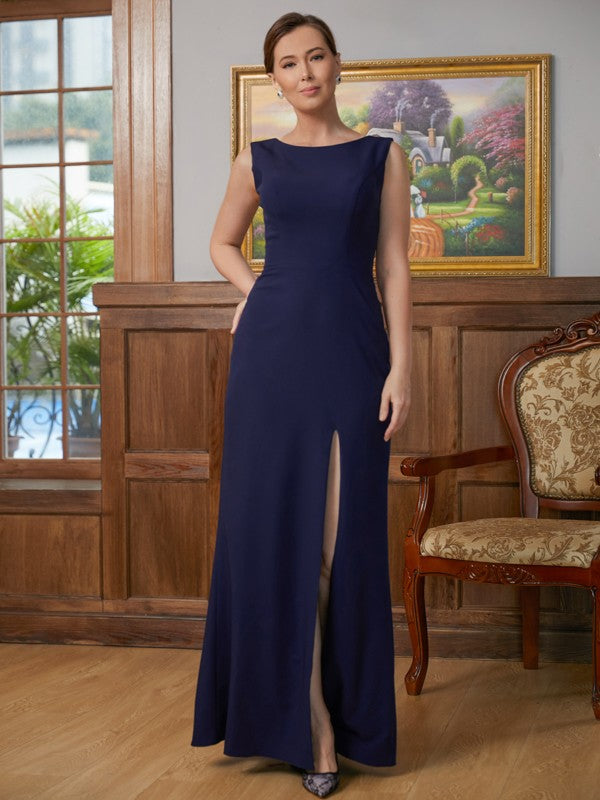 Nydia Sheath/Column Stretch Crepe Scoop Sleeveless Floor-Length Mother of the Bride Dresses DSP0020361