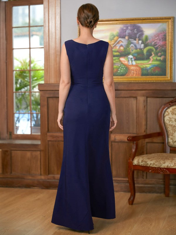 Nydia Sheath/Column Stretch Crepe Scoop Sleeveless Floor-Length Mother of the Bride Dresses DSP0020361
