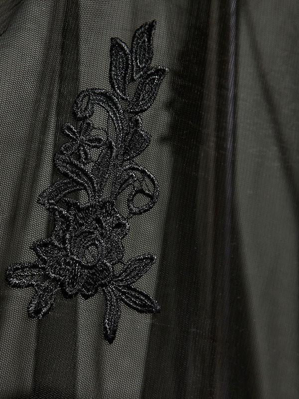 Sexy Black Sweetheart Sheath Tulle Beads Lace Appliques Strapless Long Prom Dresses RS30