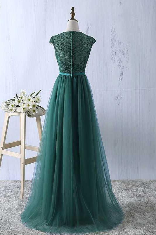 Sexy Green Prom Dress Tulle Prom Dresses Long Evening Dress Green Formal Dress Prom Dressses RS166